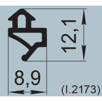 Ущільнювач притвора 8,9 х12,1 мм К 010