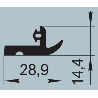 Ущільнювач спеціального призначення 28,9х14,4 мм  I.2543