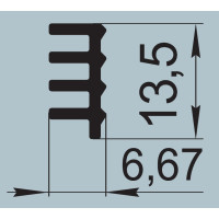Ущільнювач спеціального призначення 6,67х13,5 мм  I.2257