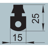 Ущільнювач спеціального призначення 15х25 мм  I.2277