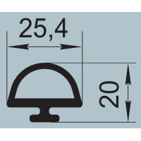 Ущільнювач спеціального призначення 25,4х20 мм  I.2549