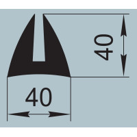 Ущільнювач спеціального призначення 40х40 мм  I.2508