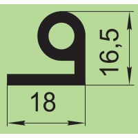 Ущільнювач силіконовий 18х16,5 мм  I.2077