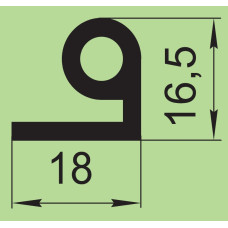 Ущільнювач силіконовий 18х16,5 мм  I.2077