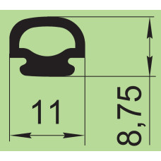 Ущільнювач силіконовий 11х8,75 мм  I.2091-01