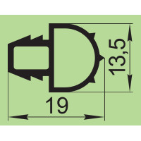 Ущільнювач силіконовий 19х13,5 мм  I.2841