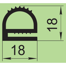 Ущільнювач силіконовий 18х18 мм  I.2120