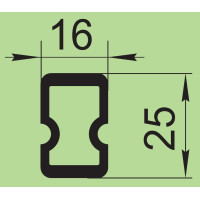 Ущільнювач силіконовий 16х25 мм  I.2121