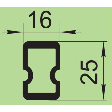Ущільнювач силіконовий 16х25 мм  I.2121