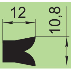 Ущільнювач силіконовий 12х10,8 мм  I.22191