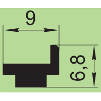 Ущільнювач силіконовий 9х6,8 мм  I.22199