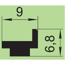 Ущільнювач силіконовий 9х6,8 мм  I.22199