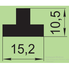 Ущільнювач силіконовий 15,2х10,5 мм  I.22204