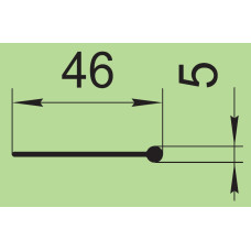 Ущільнювач силіконовий 46х5 мм  I.22227