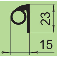 Silicone seal 15х23 mm  I.22270