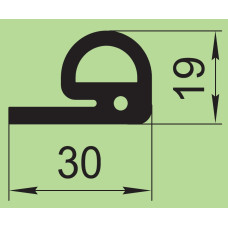 Ущільнювач силіконовий 30х19 мм  I.2321