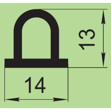 Ущільнювач силіконовий 14х13 мм  I.2339