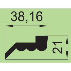 Ущільнювач силіконовий 38,16х21 мм  I.2372