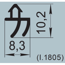 Ущільнювач притвора 8,3х10,2 мм К 002