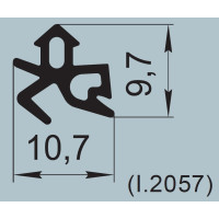 Ущільнювач склопакета 10,7х9,7 мм  К 003