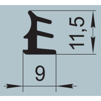 Sealant for aluminum profile structures 9х11,5 mm  FRK 39