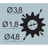 Ущільнювач для москітних сіток Ø4,8  I.2651