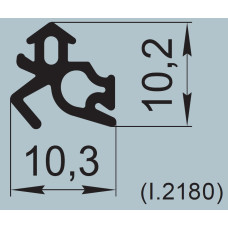 Ущільнювач склопакета 10,3х10,2 мм  К 005