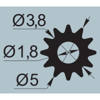 Seal for mosquito nets Ø5  I.2622