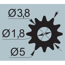Ущільнювач для москітних сіток Ø5  I.2622