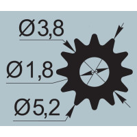 Ущільнювач для москітних сіток Ø5,2  I.2652