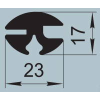 Seal for road transport 23x17 mm PR-004