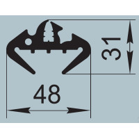 Seal for road transport 48x31 mm PR-015
