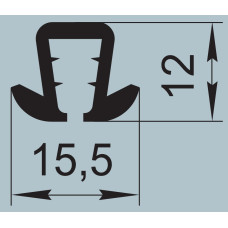 Ущільнювач для автомобільного транспорту 15,5х12 мм ПР-032-10