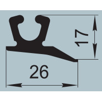 Ущільнювач для автомобільного транспорту 26х17 мм ПР-038-10