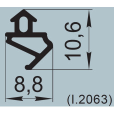 Ущільнювач притвора 8,8х10,6 мм К 006