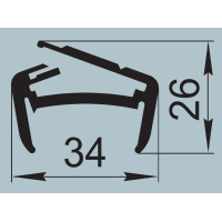 Ущільнювач для автомобільного транспорту 34х26 мм ПР-300
