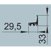 Уплотнитель для автомобильного транспорта 29,5х33 мм ПР-085