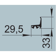 Ущільнювач для автомобільного транспорту 29,5х33 мм ПР-085