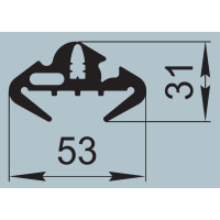 Ущільнювач для автомобільного транспорту 53х31 мм ПР-56