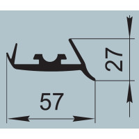 Уплотнитель для автомобильного транспорта 57х27 мм ПР-507-10