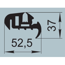 Ущільнювач для автомобільного транспорту 52,5х37 мм ПР-194-10