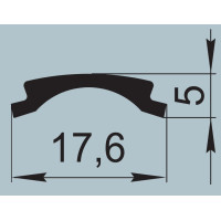 Ущільнювач для автомобільного транспорту 17,6х5 мм ПР-312