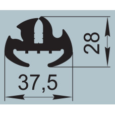 Ущільнювач для автомобільного транспорту 37,5х28 мм ПР-01Б
