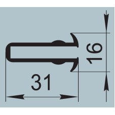Ущільнювач для автомобільного транспорту 31х16 мм ПР-509