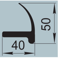 Ущільнювач для автомобільного транспорту 40х50 мм ПР-421
