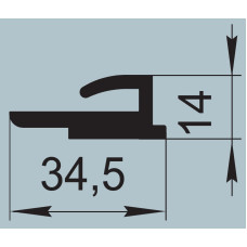 Ущільнювач для автомобільного транспорту 34,5х14 мм ПР-505