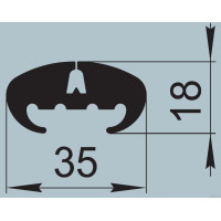 Ущільнювач для автомобільного транспорту 35х18 мм I.2571