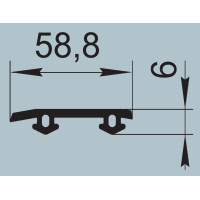 Ущільнювач для залізничного транспорту 58,8х6 мм  P-038-11