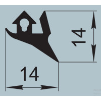 Seal for railway transport 14x14 mm P-001-02