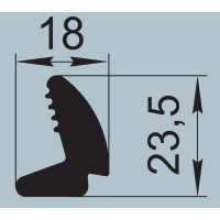 Seal for railway transport 18x23.5 mm P-006-08